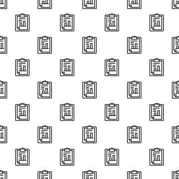 Finance paper graph pattern seamless Stock Illustration