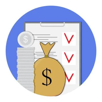 Finance plan icon Stock Illustration