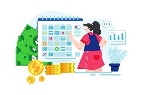 Finance Planning Stock Illustration