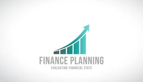 Finance Planning Logo Vector Design Stock Illustration