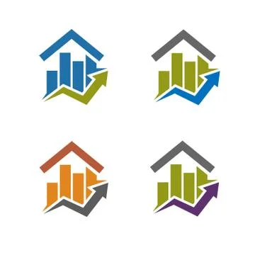 Finance property logo Stock Illustration