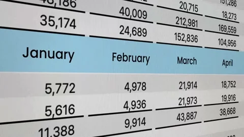 Finance report of company. Stock Footage 233344993