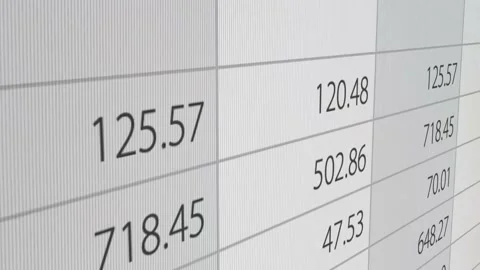 Finance report of company. Stock Footage 233344996