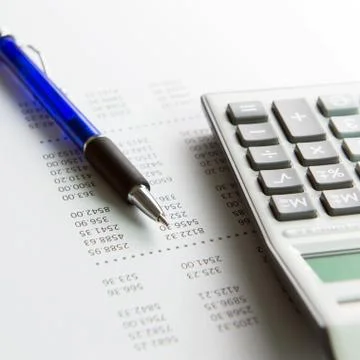 Finance report Stock Photos