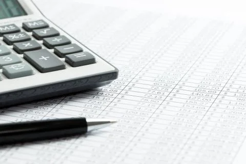 Finance report Foto stock