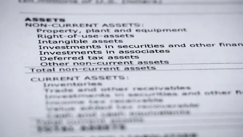Finance statement report of company Stock Footage 118776905