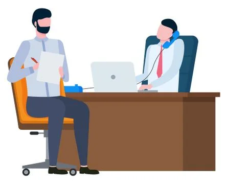 Finance Strategy, Broker Collaboration Vector 库存插图