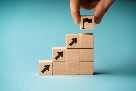 Finance Strategy Growth Progress Stock Photos