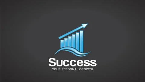 Finance Success Logo Vector Graphic Design Stock Illustration