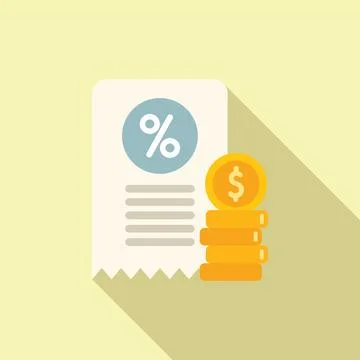 Finance support icon flat vector. Collateral access Illustrazione stock