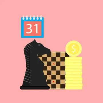 Finance tactic and strategy Stock Illustration