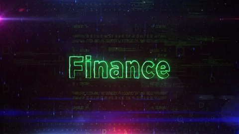 Finance Technology Screen Background Stock Footage 343553864