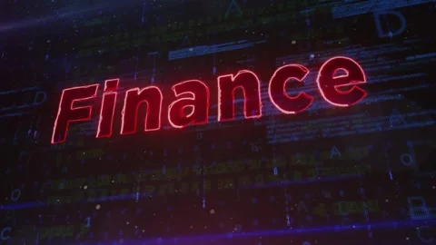 Finance Technology Screen Background Zoom Stock Footage 343553834