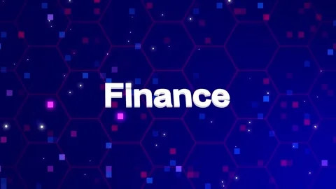 Finance text animation with background Stock Footage 260209811