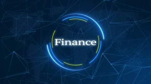 Finance Text Effect Technology Background Stock Footage 262598753