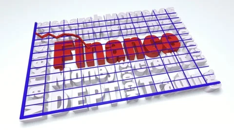 Finance text word cloud Stock-Footage 12281778