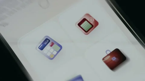 Finance-themed icons with a 3D visual effect Stock Footage 334939394
