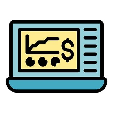 Finance tutorial icon vector flat Stock Illustration