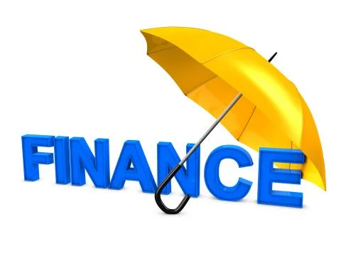 Finance umbrella Stock Illustration