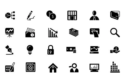 Finance Vector Collection Stock Illustration