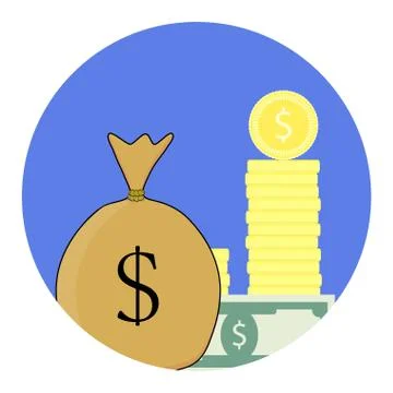 Finance vector icon Stock Illustration