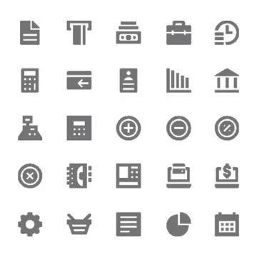 Finance Vector Icons Stock Illustration