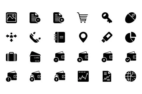 Finance Vector Set Stock Illustration