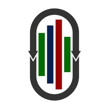 Finance zero emission logo Icon Illustration Brand Identity Stock-Illustration