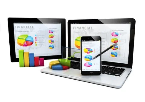 Finances devices Illustrazione stock
