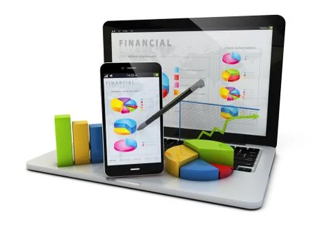 Finances devices Illustrazione stock