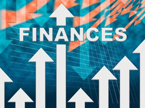 Finances Graph Indicating Graphs Forecast And Business Stock Illustration