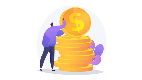 Finances management 4K loop animation. Stock Footage 127861397