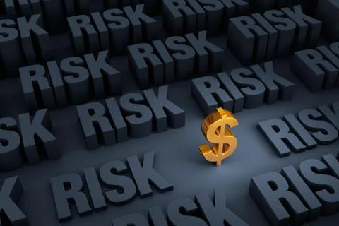 Finances At Risk Stock Illustration