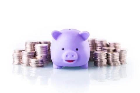 Finances on white background Stock Photos