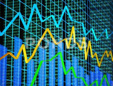 Financial abstract Stock Illustration