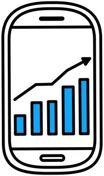 Financial accounting and work with statistics concept. Business process diagram Stock Illustration