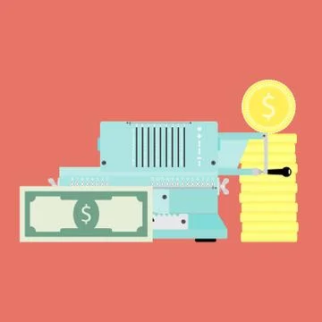 Financial accounting vector concept Stock Illustration