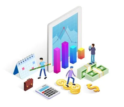 Financial administration concept Stock Illustration