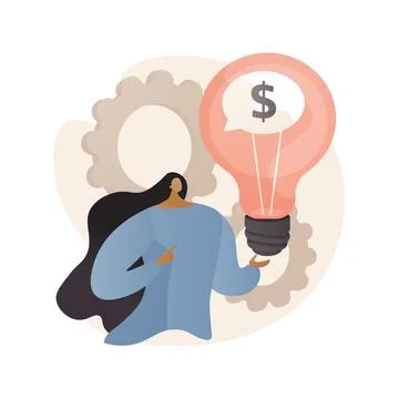 Financial adviser abstract concept vector illustration. Stock Illustration