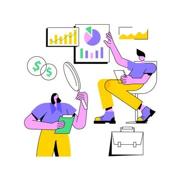 Financial adviser abstract concept vector illustration. Stock Illustration