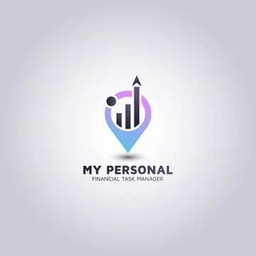 Financial advisor logos design idea. Stock Illustration