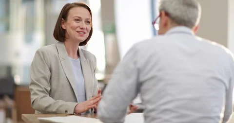 Financial advisor meeting with client Video stock 86526491