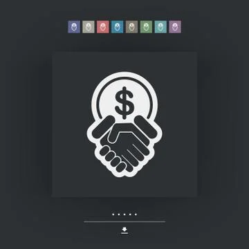 Financial agreement Stock Illustration