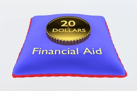 Financial Aid concept Illustrazione stock