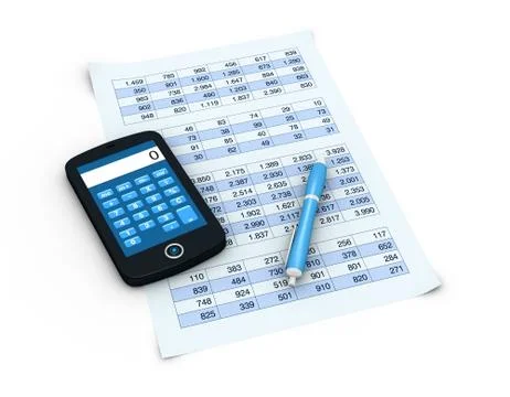 Financial analysis and statistic Stock Illustration