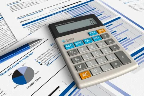 Financial analysis concept Illustrazione stock