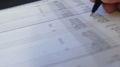 Financial Analysis Stock Footage 68195913