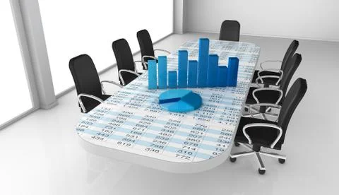 Financial analysis Stock Illustration