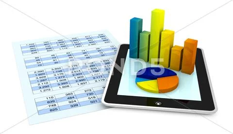 Financial analysis Stock Illustration