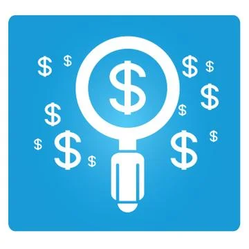 Financial analysis Illustrazione stock